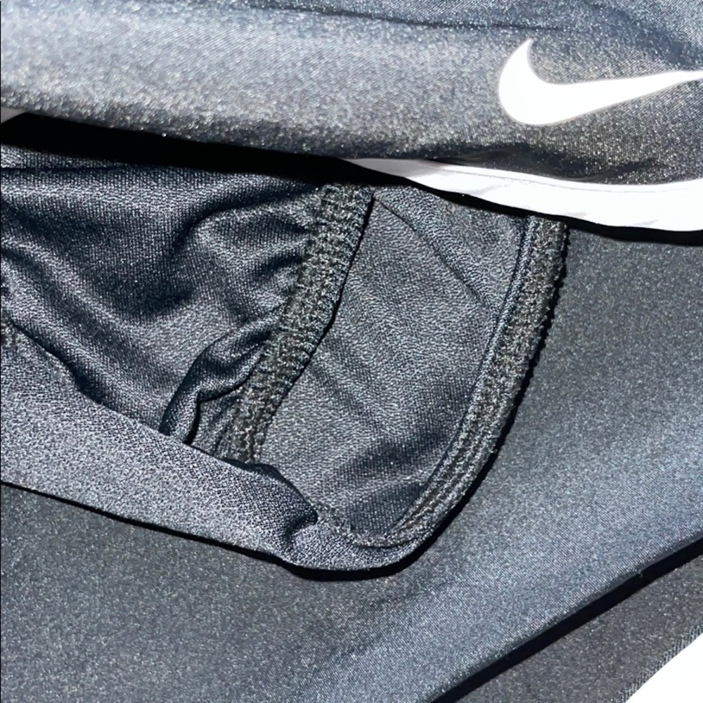 Nike Black Dri Fit Running Shorts With White Trim Size XS - Picture 5 of 5